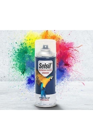 SELSİL RAINBOW SPREY BOYA MAT SİYAH 400ML