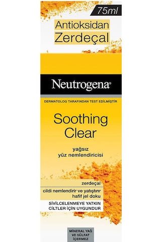 Neutrogena Soothing Clear Yağsız Yüz Nemlendiricisi 75 ML