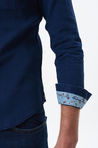 Arma Erkek Denim Jean Slim Fit / Dar Kesim Kot Dokuma Gömlek K9gkd1070 Lacivert