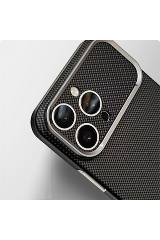 İphone 16 Pro Max Uyumlu Kılıf M-safe Şarj Özellikli Zore Paris Zerre Sert Pc Kapak Siyah
