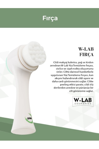 W-Lab Cosmetics Yüz Temizleme Fırçası Beyaz
