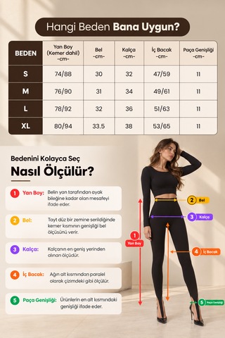 Parmak Arası Geçirmeli Füzo Tayt SiYAH