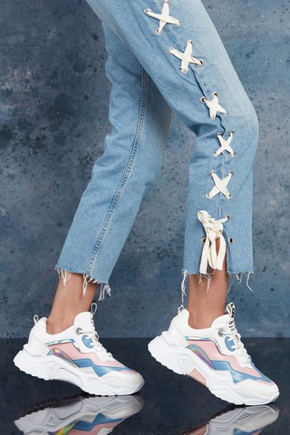 Dark Seer Ds.pmd239k2110 Sneaker 2025 Kadın Beyaz-mavi