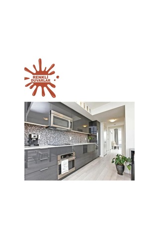 Parlak Gri 122cmx200cm Yapışkanlı Folyo Banyo Wc Mutfak Dolap Ve Mobilya Kaplama Folyosu