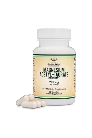 Double Wood Magnesium Acetyl-taurate 700mg 60 Capsul. Usa V...