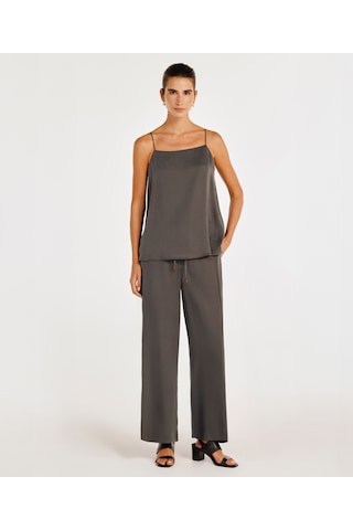 Yargıcı Askılı Tunik Boy Bluz 25ykbl6028p 059 Gri