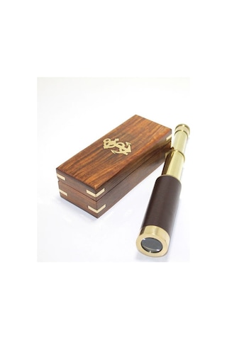 Ahşap Kutulu Pirinç Dürbün 01889392