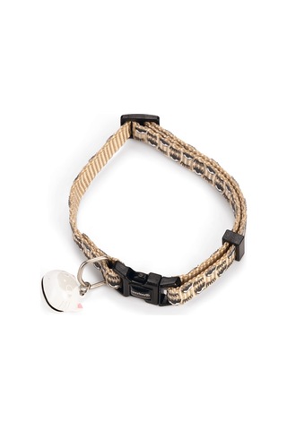 Beeztees Kedi Boyun Tasması, Zilli, Bej, 20-30cm