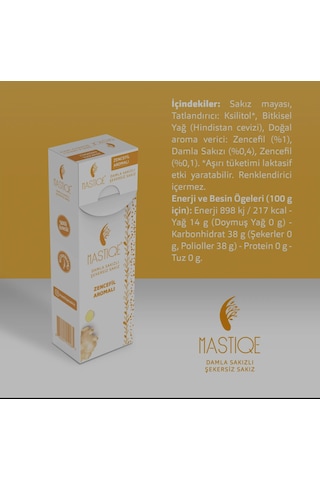 Zencefil Aromalı Sakız 20g X 2 Adet