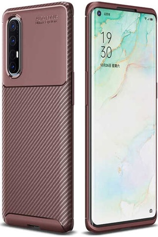 Oppo Reno 3 Pro 5G Kilif Karbon Silikon Case 363138862