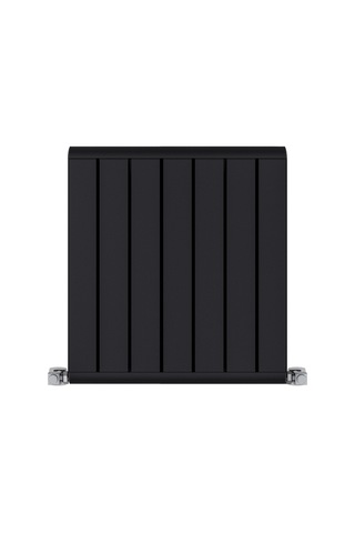 500x552mm Armoni Yatay Alüminyum Radyatör Silk Patern Black Pütürlü Siyah