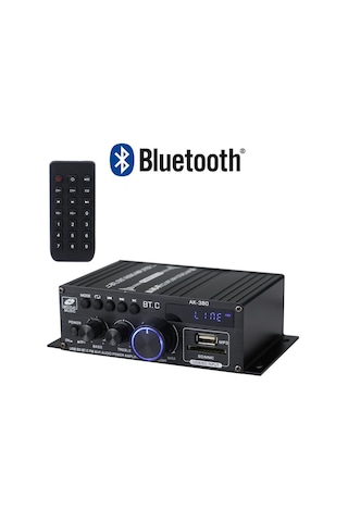 Leezsing Ak380 Bluetooth Araç Ve Ev Kullanımı İçin 12v Yüksek Kaliteli Ses Amplifikatörü
