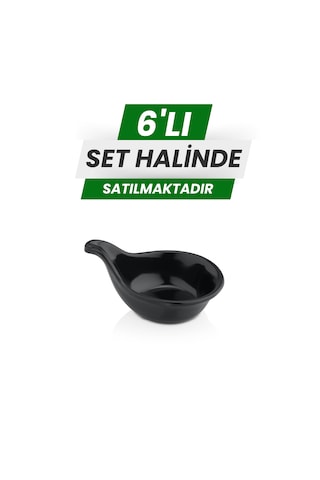 Alezy 520 Göreme Melamin Termostar Kaşık Sosluk 10 Cm Siyah