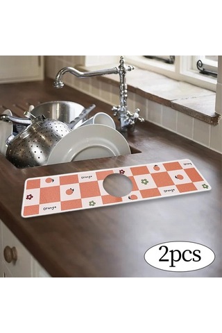 Pazly X Suntek Parça Mutfak Musluk Matı Magideal Lavabo İçin Drenaj Cm 40 2 10 Du Çok Renkli