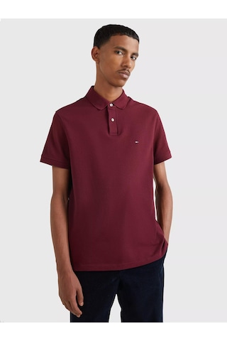 Tommy Hilfiger Erkek 1985 Regular Polo Polo T-shirt-bordo-13175 Bordo