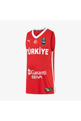 Puma Türkiye Erkek Kırmızı Basketbol Milli Takım Forma - 606606 Kırmızı