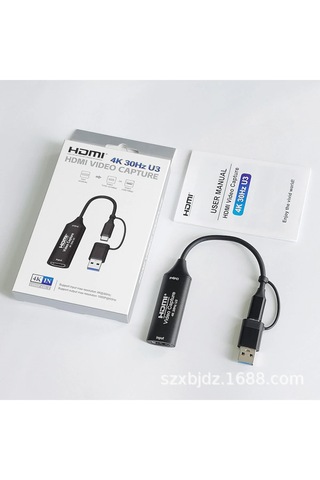4k 30hz Hdmı Video Capture Card Usb 3.0 Ve Type-c Görüntü Yakalama Kartı