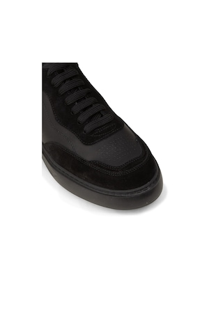 Deery Erkek Siyah Hakiki Deri Sneaker Ayakkabı - 02013msyhe01