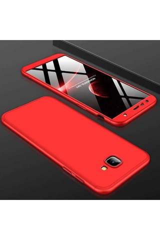 Samsung Uyumlu Galaxy J4 Plus Kılıf Zore Ays Kapak Kırmızı