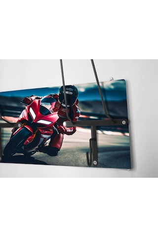 Özel Fotoğraflı Kask Askısı, Motorcu Kask Askısı, Personalv26