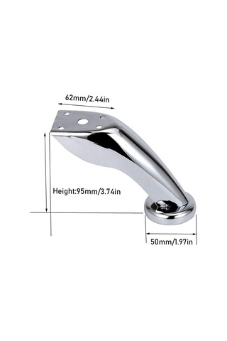 Kalın Paslanmaz Çelik Kanepe Ayakları, 4 Parça Mobilya Ayakları, Krom Ayaklar, Mobilya Gardırop Yatak Kanepe Ayakları Diğer