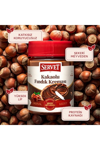 Servet Şekeri Meyveden Kakaolu Fındık Kreması 315g