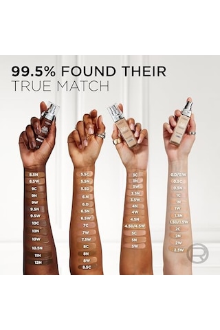 L'oreal Paris True Match Bakım Yapan Fondöten - 2n Nötr Alt Ton 00