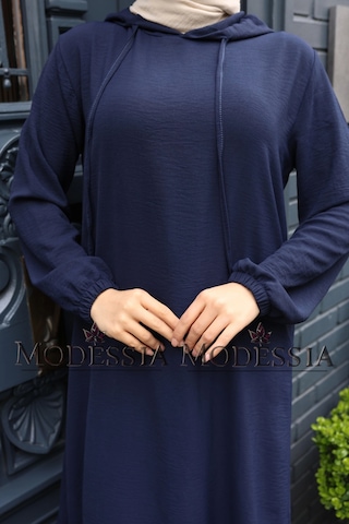 Kadın Lacivert Aerobin Uzun Kapşonlu İkili Takım T0219 Lacivert