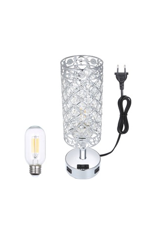 Lt131eu Tomshine Dokunmadan Kontrol Başucu Masa Lambası Ile Silver Diğer