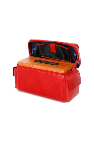 Gentili Emilio Kırmızı Deri, İspanyol Sediri Humidor 373029