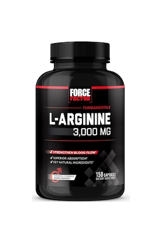 Force Factor L-arginine Nitric Oxide 3000mg, 3g, 150 Capsules