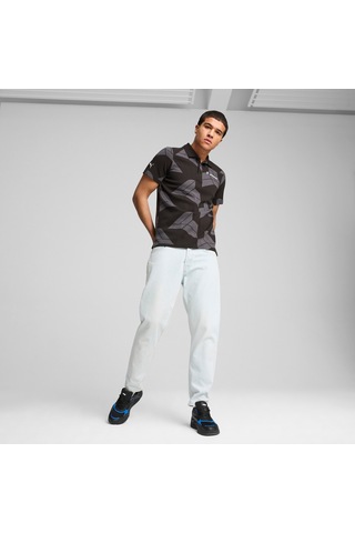 Puma Bmw M Motorsport Erkek Jacquard Polo 627463 01 Siyah