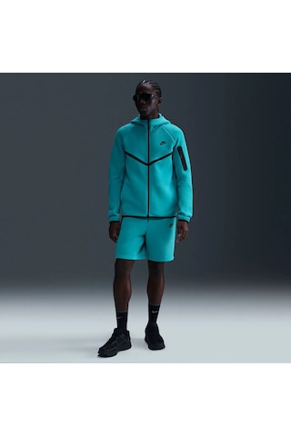 Nike Fleece Windrunner Tam Boy Fermuarlı Erkek Ceketi-sportxoutlet Mavi