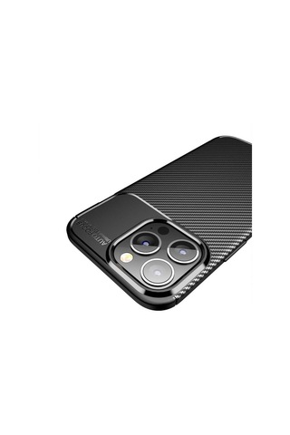 Apple Uyumlu iPhone 13 Pro Max Kılıf Zore Negro Silikon Kapak-Lacivert