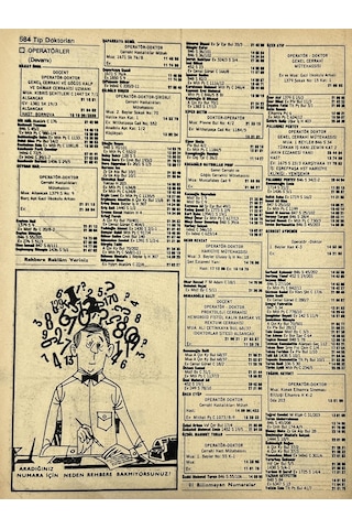 İzmir 1982-1983 Meslek Reklam İlanı Efemera S583