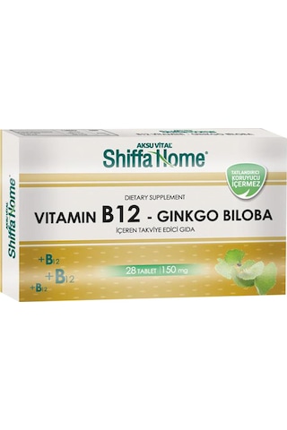 Aksu Vital Home Vitamin B12 Ginkgo Biloba 150 MG 28 Tablet