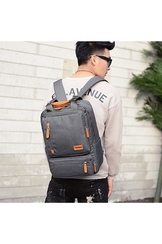 Taoleqi T608 Laptop Notebook Sırt Çantası Koyu Gri