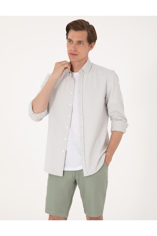 Pierre Cardin Erkek Gri Gömlek Desenli 50307162-vr024 Gri