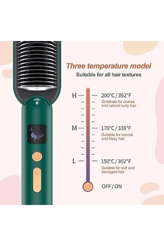 Venturemart Orijinal 909 Saç Düzleştirici Şekillendirici Fırça Tarak Stili, Ayarlanabilir Sıcaklık 130