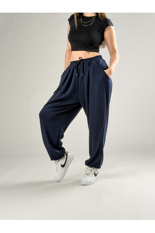 Cocopelli Pileli Lacivert Kadın Jogger Pantolon Coc2850 Lacivert