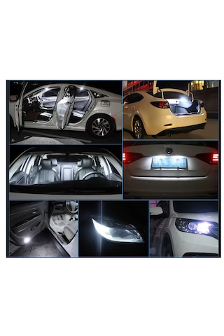 10 Adet T10 LED Park Plaka Tavan Ampulü 24 Ledli Beyaz Sadece 24 Volt Araçlar