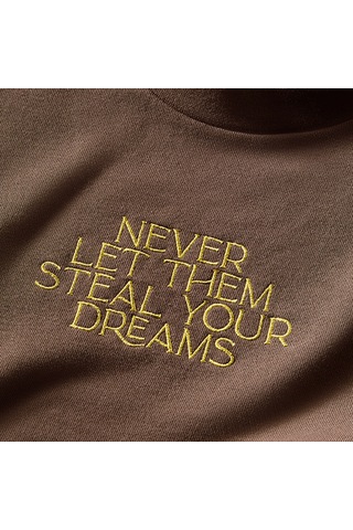Converse X Wonka French Terry Crew Unisex Kahverengi Sweatshirt