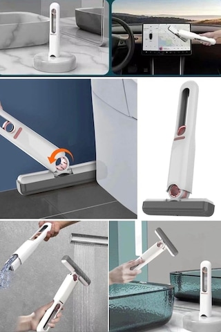 Lexroo Portatif Sıkma Paspas Mini Temizleme El Tipi Mutfak Banyo Pencere Araba Sünger Pratik Çok Renkli