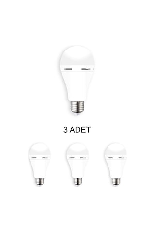 Cata Ct-4229 Şarjlı Led Ampul Beyaz 9w - 3 Lü Paket Cata Ct-4229 Şarjlı Led Ampul Beyaz 9w - 3 Lü Paket