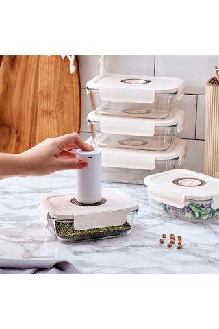 Aryıldız Vacuum & Fresh 25 Parça Saklama Kabı Seti Şeffaf