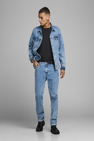 Jack & Jones Jack Jones Erkek Bisiklet Yaka Tişört 12156101 Siyah