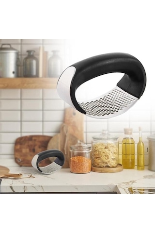 Dancemonkey Paslanmaz Çelik Sarımsak Baskı Ayağı Manuel Sarımsak Aletleri Gümüş