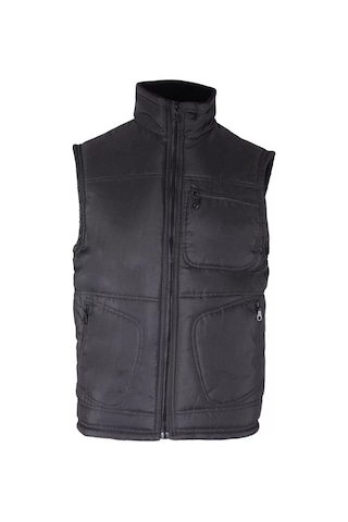 Kışlık Polar Astarlı Yelek İş Güvenliği Ve Outdoor İçi Micro Konforlu Fonksiyonel Tasarım Siyah