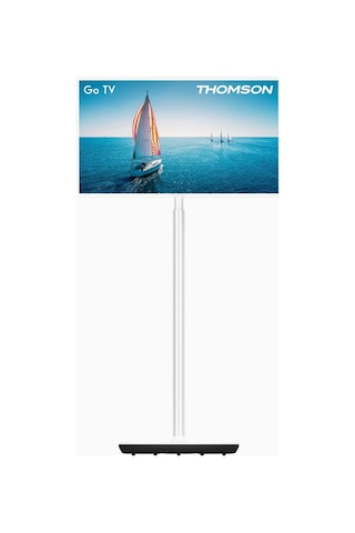 Thomson 32 Go Tv Taşınabilir Android Tv, Hd Ready, Bluetooth Ve 4 Saat Pil İle Tv Ünitesi Beyaz