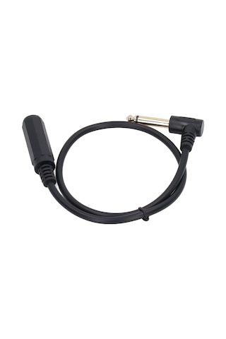 Yaleker 0.5m Uzunlukta 6.35mm Mono Mikrofon Adaptörü - 90 Açı Erkekden Dişeye Ses Kablosu, Kaliteli Sinyal Aktarımı, Çoklu Cihaz Uyumlu Gitar, Enstrüman, Hoparlör